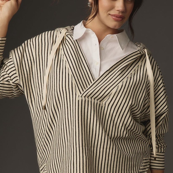 Anthropologie. NWT Wharfside Hooded Sweatshirt Mediu - Picture 2 of 6